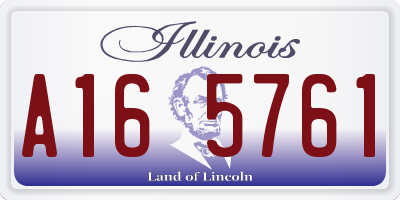 IL license plate A165761