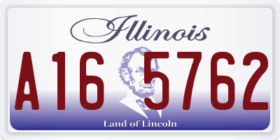 IL license plate A165762