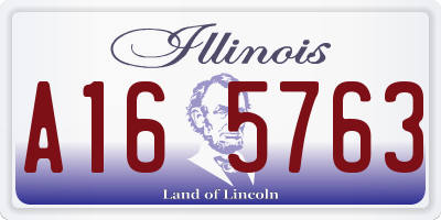 IL license plate A165763