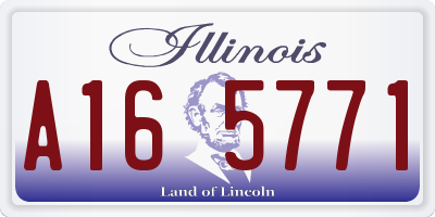IL license plate A165771