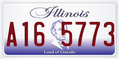 IL license plate A165773