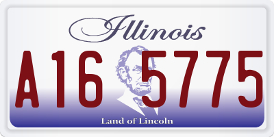 IL license plate A165775