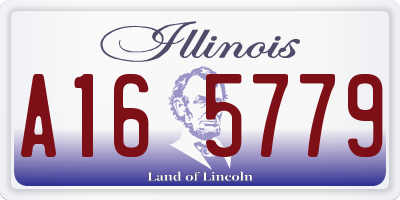 IL license plate A165779