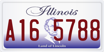 IL license plate A165788