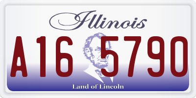 IL license plate A165790