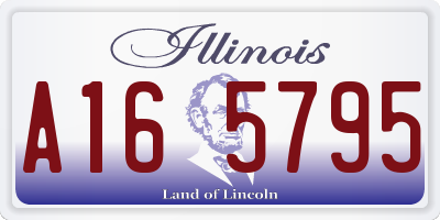 IL license plate A165795