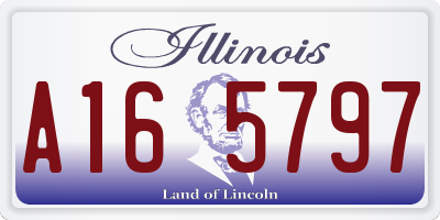 IL license plate A165797