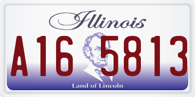 IL license plate A165813