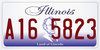 IL license plate A165823
