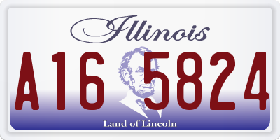 IL license plate A165824