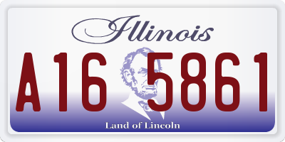 IL license plate A165861