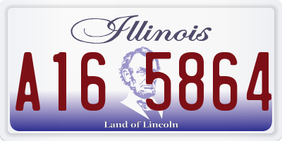IL license plate A165864