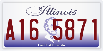 IL license plate A165871
