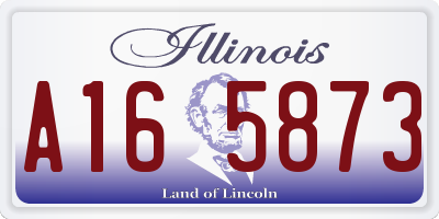 IL license plate A165873
