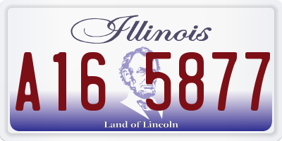 IL license plate A165877