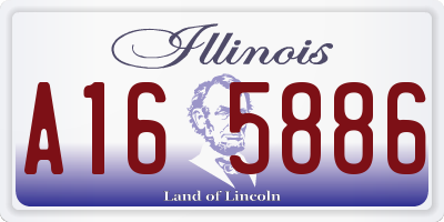 IL license plate A165886