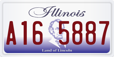 IL license plate A165887