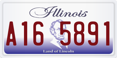 IL license plate A165891