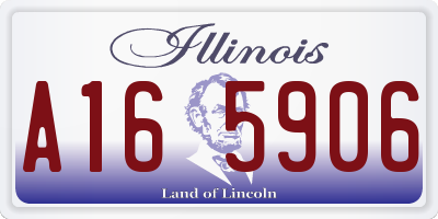 IL license plate A165906