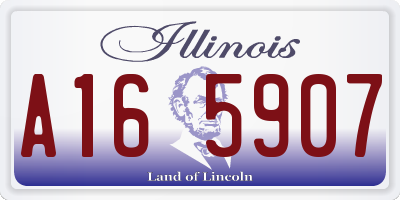 IL license plate A165907