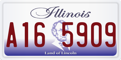 IL license plate A165909