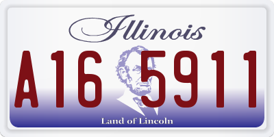 IL license plate A165911