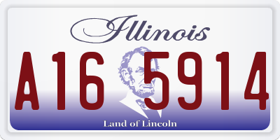 IL license plate A165914