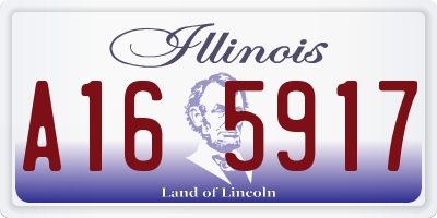 IL license plate A165917