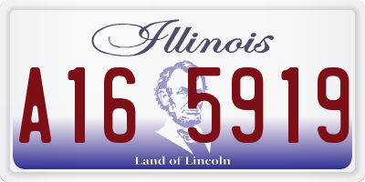 IL license plate A165919