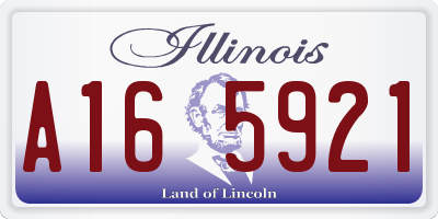 IL license plate A165921