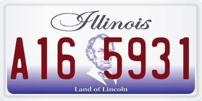 IL license plate A165931