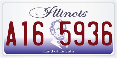 IL license plate A165936
