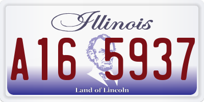 IL license plate A165937