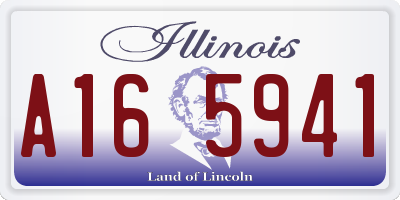 IL license plate A165941