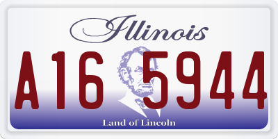 IL license plate A165944