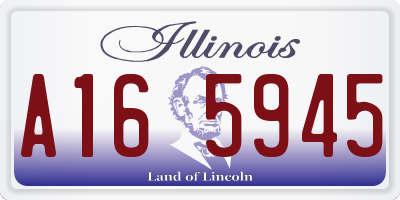 IL license plate A165945