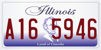 IL license plate A165946