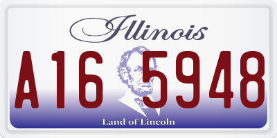 IL license plate A165948