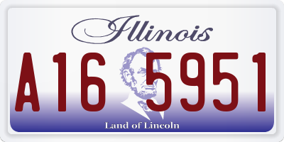 IL license plate A165951
