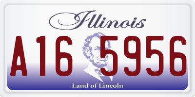 IL license plate A165956