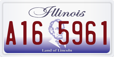 IL license plate A165961