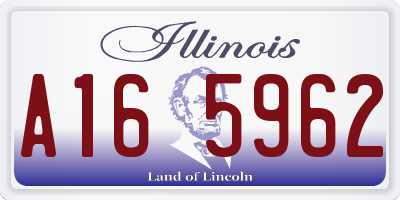 IL license plate A165962