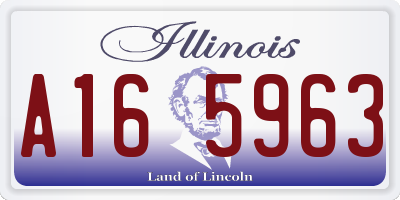 IL license plate A165963