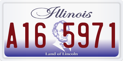 IL license plate A165971