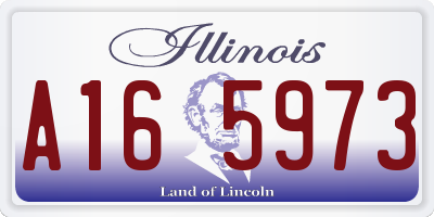 IL license plate A165973