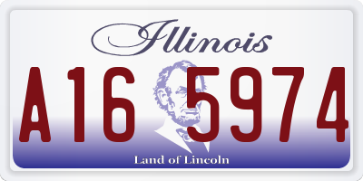 IL license plate A165974