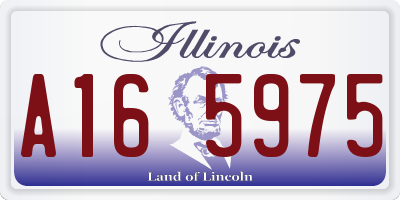 IL license plate A165975