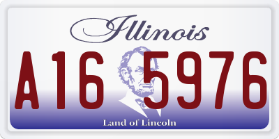 IL license plate A165976