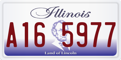 IL license plate A165977