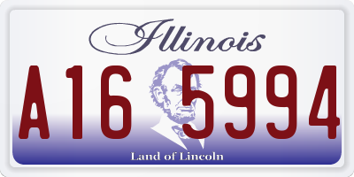 IL license plate A165994